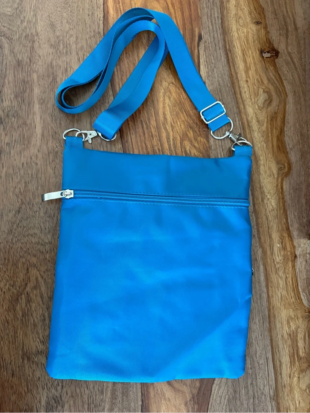 Scansafe Blue Crossbody Nylon Organizer Bag